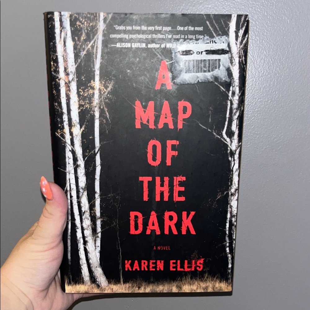 A Map of the Dark by - Black and Red Hardcover Novel